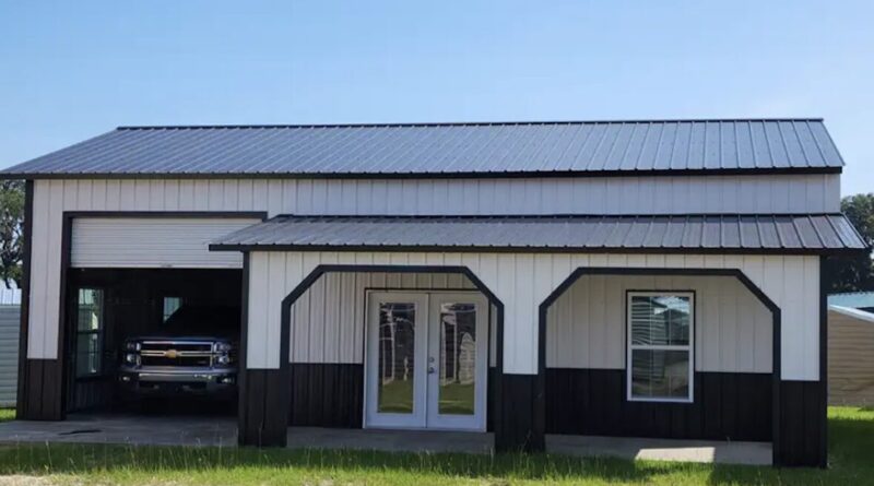 how to make metal building exterior look nicer