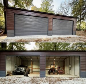 gray colored roll up doors