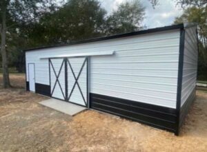 barn door with one X