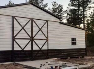 barn door with two X