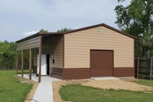 brown colored roll up doors