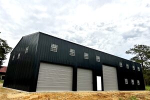 gray colored roll up doors